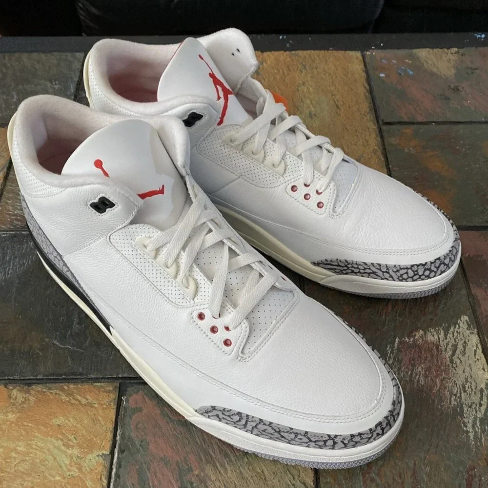 Nike Air Jordan III 3 Retro White Cement Reimagined 18 DN3707-100 Men's Size 18